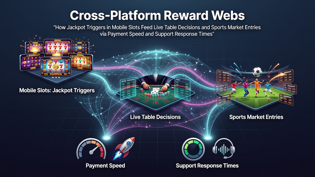 Vernetzung von mobilen Slots, Live-Tischen und Sportwetten durch schnelle Zahlungen und Support