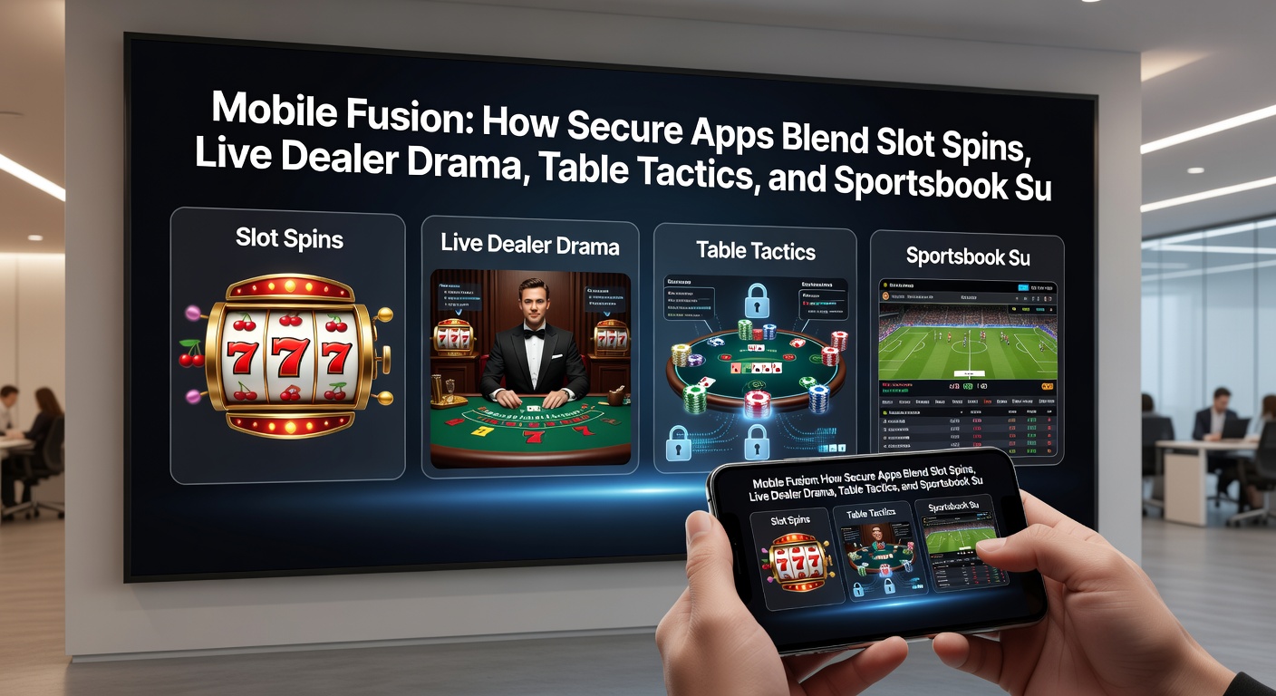 Live-Dealer-Tisch in einer mobilen App mit integrierten Sportwetten und VIP-Bonus-Anzeigen